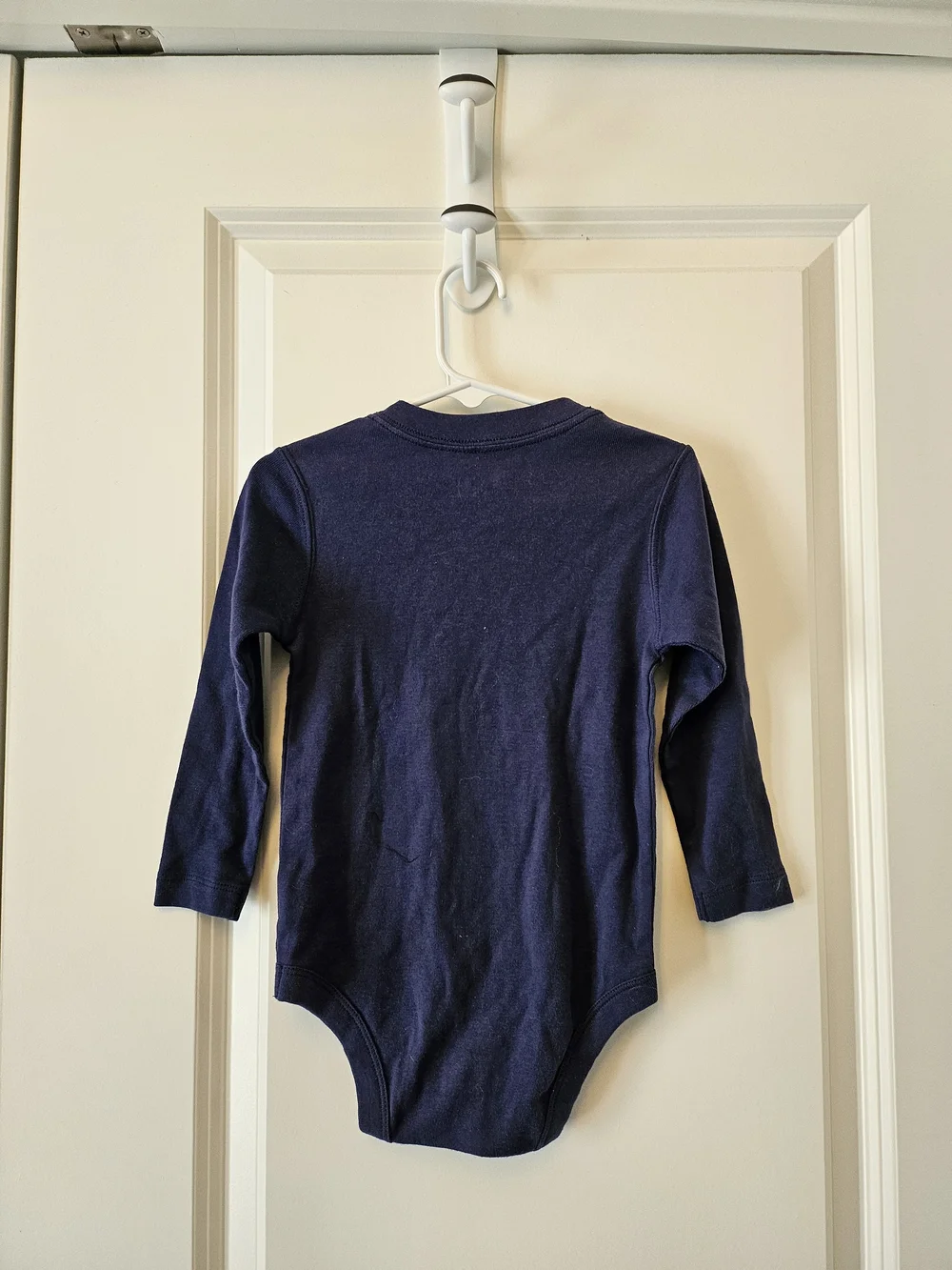 NEW GAP Infant Navy Long Sleeve Bodysuit with Pocket 18-24m